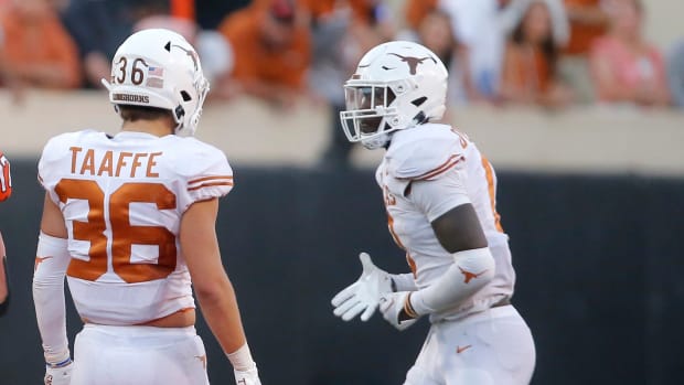 Texas safety Michael Taaffe